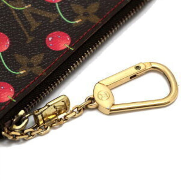 Louis Vuitton Pochette Coin Wallet Case Monogram Cherry - Picture 3 of 6